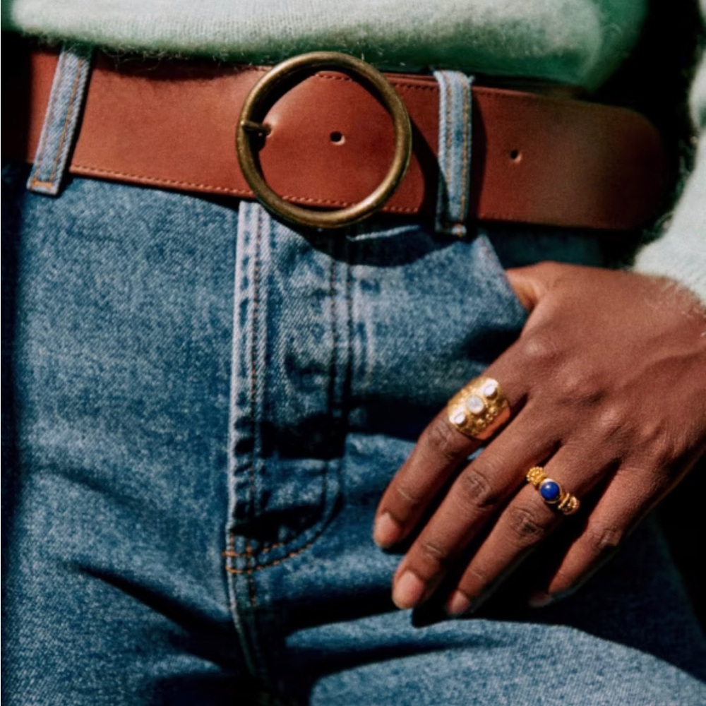 Sezane Alicia Chocolate Heritage Belt
